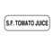 Nevs S.F. Tomato Juice Label 1/2" x 1-1/2" DIET-113 - alternate 1